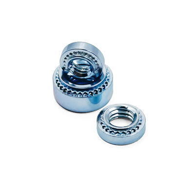 Heat Treated Black Oxide Coated High Load Capacity Custom Knurling Pattern Self Clinching Nut