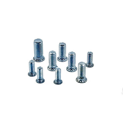 Stainless Steel Press Fit Screws M1.2 To M8 Color Zinc Finish For 0.8-3.0mm Sheet Metal
