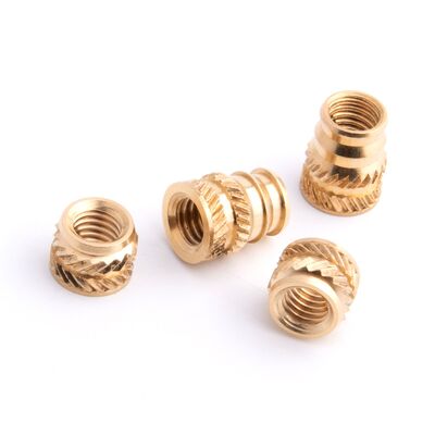 Brass Heat Set Inserts for Smart Home Appliances Custom Thread Lead Free Precision Fasteners
