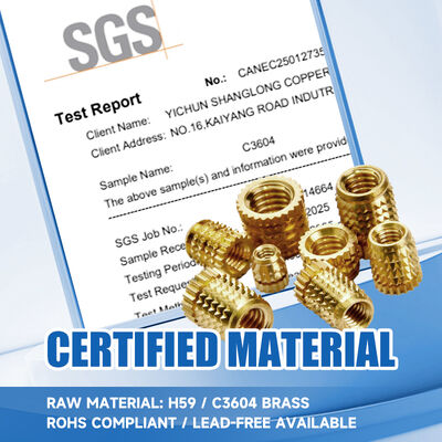 Brass Heat Set Inserts for 3D Printed Parts Custom Thread Non Standard Precision Fasteners