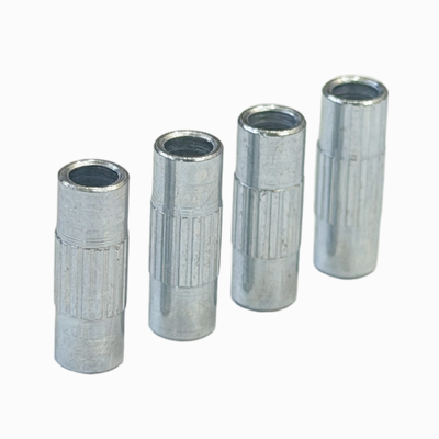Knurled Locating Pin CNC Turned Hardened Zinc Plated Steel Custom OEM Bulk Fast Sample For Robotics Automation Textile Machine