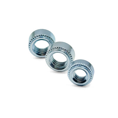 Non Standard Fine Thread Pitch High Accuracy Electropolished 316L Stainless Steel Self Locking Press Nut