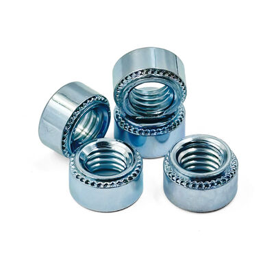 Heat Treated Black Oxide Coated High Load Capacity Custom Knurling Pattern Self Clinching Nut
