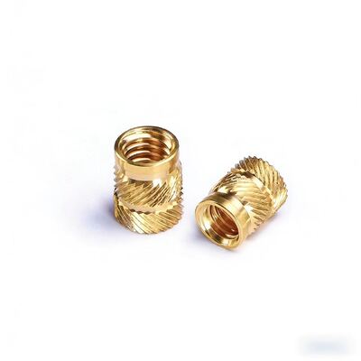 Blind Threaded Brass Inserts Closed End Design Lead Free Custom Precision Fasteners