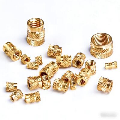Blind Threaded Brass Inserts Closed End Design Lead Free Custom Precision Fasteners