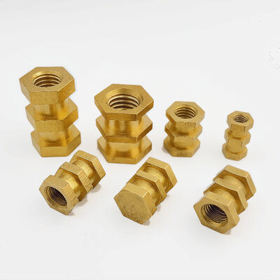 Brass Stainless Steel Aluminum Threaded Inserts Custom Material Option Precision Fasteners