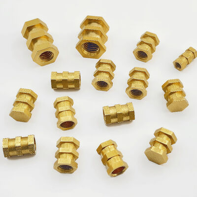 Brass Stainless Steel Aluminum Threaded Inserts Custom Material Option Precision Fasteners