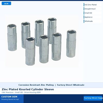  Knurled Step Shaft CNC Lathe Zinc Plated Carbon Steel Flanged Precision Custom Drawing Based Bulk For HVAC Pump Industrial